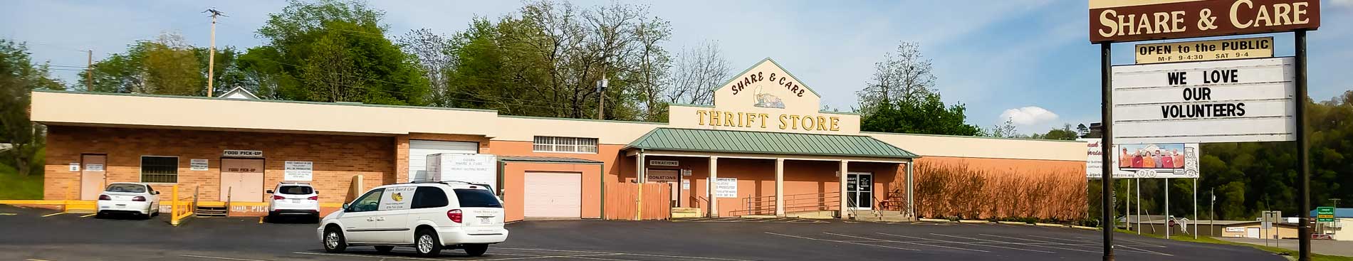 Ozark Share and Care storefront